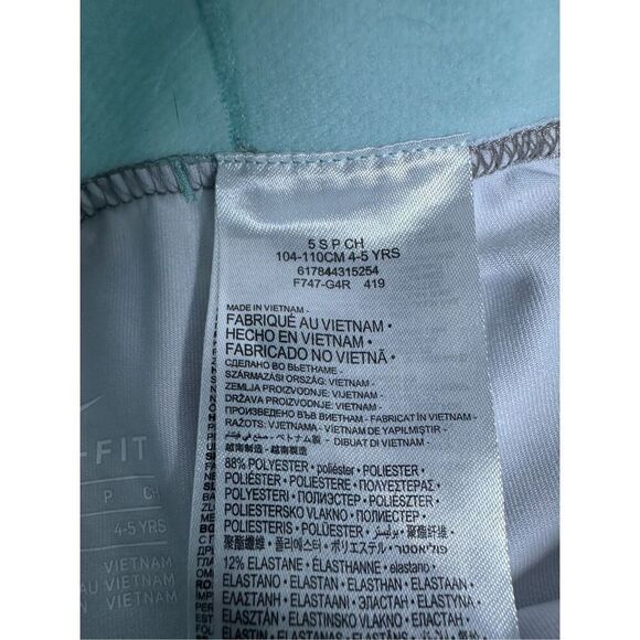 Nike Girls Dri-FIT Pro Warm Printed Tights Grey Small 4-5Y See Description - Picture 4 of 10